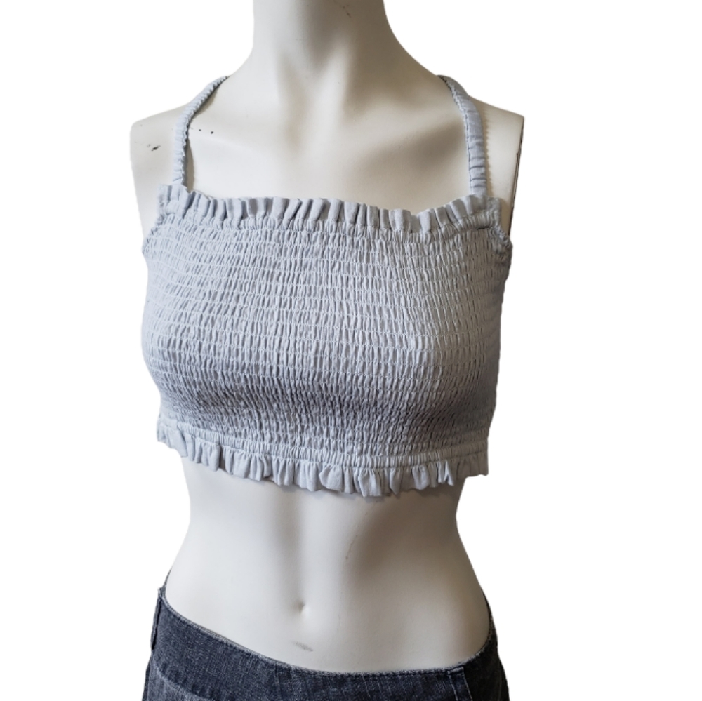 NWT Aritzia Sunday Best Waverly Plein Air sky blue cropped tank top size Medium